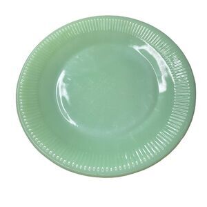 Jadite Alice Pattern Fire King Glass 9" dinner plate 9” Jadeite NICE Hocking